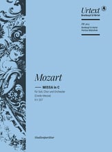 Missa in C K. 257 SATB Choral Score cover